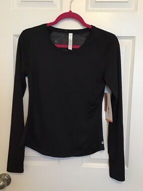 Gottex Black Long-Sleeve Crewneck Top